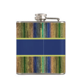 カラフル木壁ヴィンテージフラスコ フラスク (裏面)