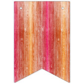 カラフル木材 バンティングフラッグ (第1の旗)