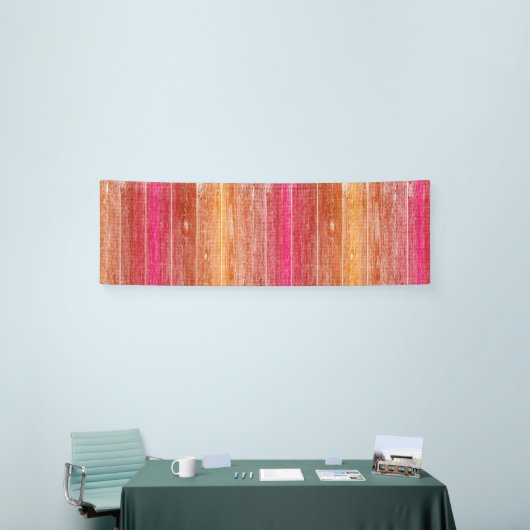 カラフル木材 横断幕 (トレードショー)