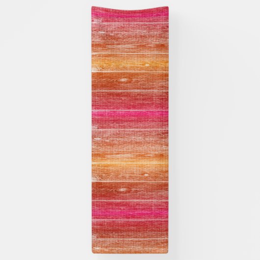 カラフル木材 横断幕 (縦)