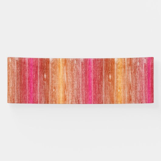 カラフル木材 横断幕 (横)