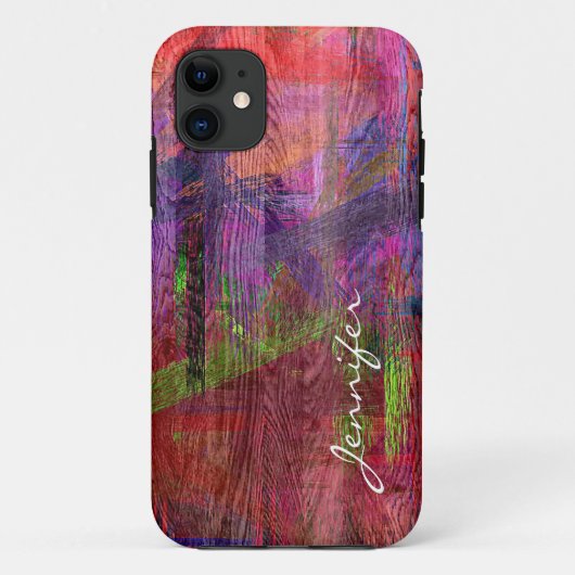 カラフル木目#2 Case-Mate iPhoneケース (裏面)