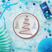 カラフル木 – ペーパープレート (パーティー)