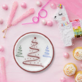 カラフル木 – ペーパープレート (パーティー)