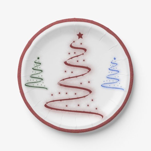 カラフル木 – ペーパープレート (正面)