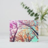 カラフル木 ポストカード (スタンド正面)