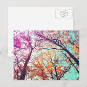 カラフル木 ポストカード (正面/裏面)