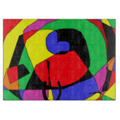 カラフル板数々の色の切断 カッティングボード (正面)