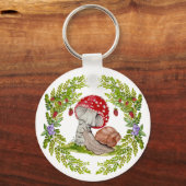 カラフル林が飛びカタツムリ キーホルダー (正面)