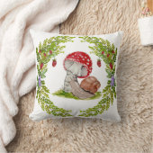 カラフル林が飛びカタツムリ クッション (ブランケット)