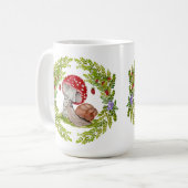 カラフル林が飛びカタツムリ コーヒーマグカップ (正面左)