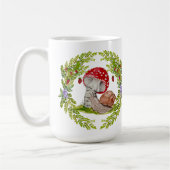 カラフル林が飛びカタツムリ コーヒーマグカップ (左)