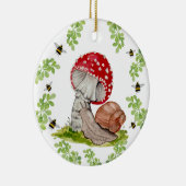 カラフル林が飛びカタツムリ セラミックオーナメント (右)