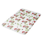 カラフル林が飛びカタツムリ バスマット (アングル)