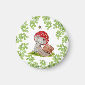 カラフル林が飛びカタツムリ マグネット (正面)