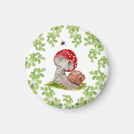 カラフル林が飛びカタツムリ マグネット