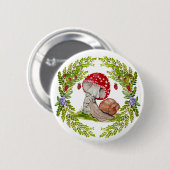 カラフル林が飛びカタツムリ 缶バッジ (正面&裏面)