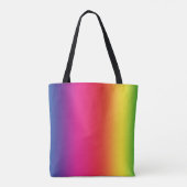 カラフル林に流れるガウン歩くの女性 トートバッグ (裏面)