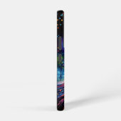 カラフル林に流れるガウン歩くの女性 SAMSUNG GALAXYケース (右側面)