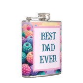 カラフル果実と最高のパパ フラスク (右)