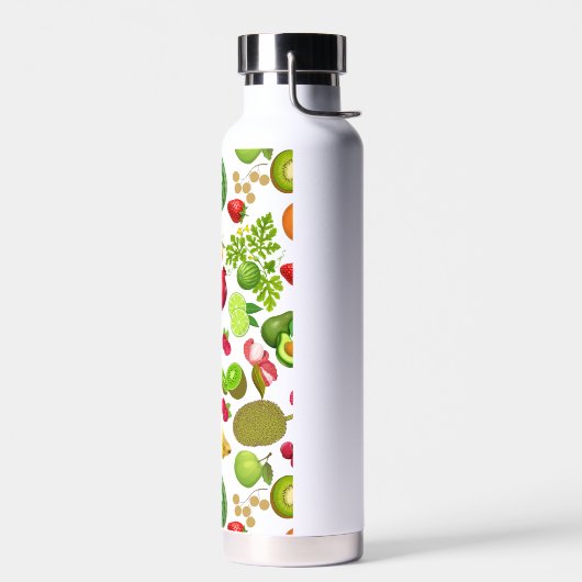 カラフル果実パターン01.bなしBG ウォーターボトル (左面)
