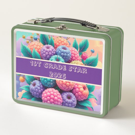 カラフル果実1等星2025 メタルランチボックス (正面)