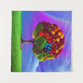 カラフル果樹 タペストリー (正面(横))