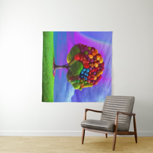 カラフル果樹 タペストリー (インサイチュ(横))