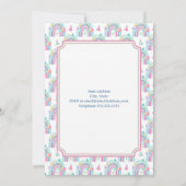 カラフル格言レトロ誕生日招待状 招待状 (裏面)