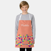 カラフル棒つきキャンデー エプロン (着用した状態)