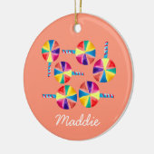 カラフル棒つきキャンデー セラミックオーナメント (左)