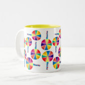 カラフル棒つきキャンデー ツートーンマグカップ (正面左)