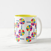 カラフル棒つきキャンデー ツートーンマグカップ (正面右)