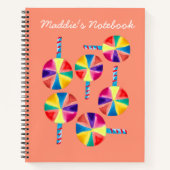 カラフル棒つきキャンデー ノートブック (正面)