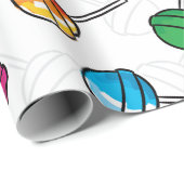 カラフル棒つきキャンデー ラッピングペーパー (ロールコーナー)