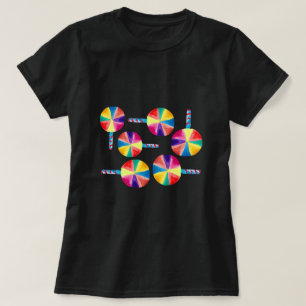 カラフル棒つきキャンデー Tシャツ