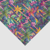 カラフル森林樹、鳥 薄葉紙 (詳細)