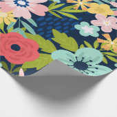 カラフル植物模様 ラッピングペーパー (角)