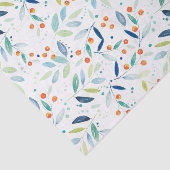 カラフル植物水彩植物文様 薄葉紙 (詳細)