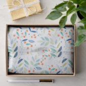 カラフル植物水彩植物文様 薄葉紙 (ギフト)