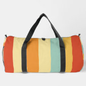 カラフル植物鮮やか文字デザイン ダッフルバッグ (裏面)