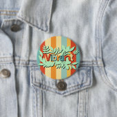 カラフル植物鮮やか文字デザイン 缶バッジ (インサイチュ)