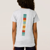 カラフル植物鮮やか文字デザイン Tシャツ (裏面)