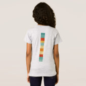 カラフル植物鮮やか文字デザイン Tシャツ (裏面フル)