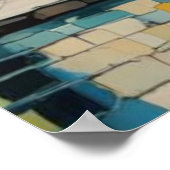 カラフル構造1 ポスター (角)