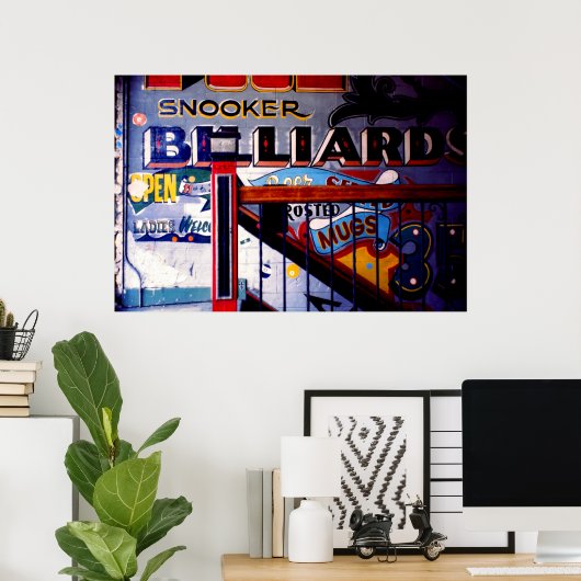 カラフル標識 ポスター (ホームオフィス)