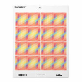 カラフル模様 ラベル (フルシート)