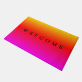カラフル歓迎 ドアマット (アングル)