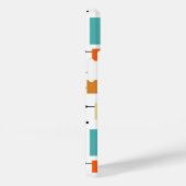 カラフル正方形と線のミッドセンチュリーパターン Case-Mate iPhoneケース (裏面 / 右)