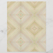 カラフル正方形ダイヤモンド幾何学的パターン紙 (裏面)